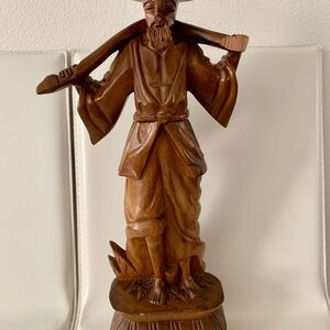 handcrafted Wooden Figurine 21”